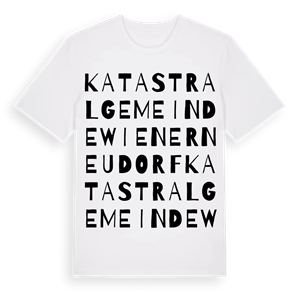 Katastralgemeinde Wiener Neudorf ordlek t-shirt – ekologisk bomull t-shirt från Pinshirt
