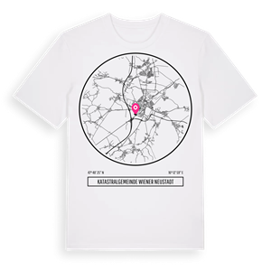 Katastralgemeinde Wiener Neustadt t-shirt – ekologisk bomull t-shirt från Pinshirt