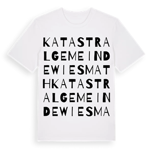 Katastralgemeinde Wiesmath ordlek t-shirt – ekologisk bomull t-shirt från Pinshirt