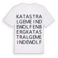 Katastralgemeinde Wolfenberg ordlek t-shirt