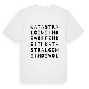 Katastralgemeinde Wolfenreith ordlek t-shirt – ekologisk bomull t-shirt från Pinshirt