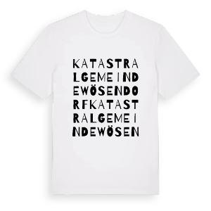 Katastralgemeinde Wösendorf ordlek t-shirt – ekologisk bomull t-shirt från Pinshirt