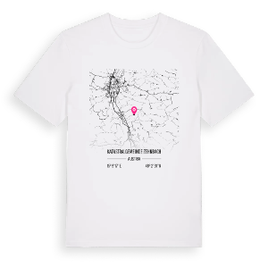 Katastralgemeinde Zehnbach karta t-shirt – ekologisk bomull t-shirt från Pinshirt