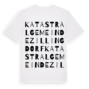 Katastralgemeinde Zillingdorf ordlek t-shirt – ekologisk bomull t-shirt från Pinshirt