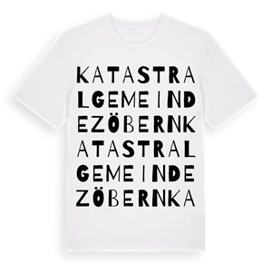 Katastralgemeinde Zöbern ordlek t-shirt – ekologisk bomull t-shirt från Pinshirt