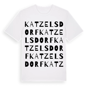 Katzelsdorf ordlek t-shirt – ekologisk bomull t-shirt från Pinshirt