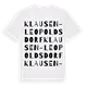 Klausen-Leopoldsdorf ordlek t-shirt