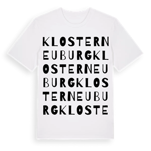 Klosterneuburg ordlek t-shirt – ekologisk bomull t-shirt från Pinshirt