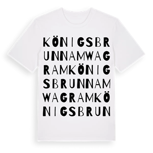 Königsbrunn am Wagram ordlek t-shirt – ekologisk bomull t-shirt från Pinshirt