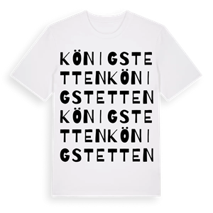 Königstetten ordlek t-shirt – ekologisk bomull t-shirt från Pinshirt