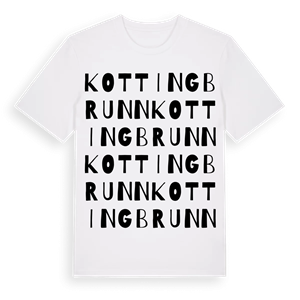 Kottingbrunn ordlek t-shirt – ekologisk bomull t-shirt från Pinshirt