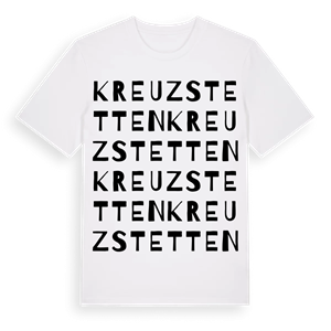 Kreuzstetten ordlek t-shirt – ekologisk bomull t-shirt från Pinshirt