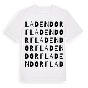 Ladendorf ordlek t-shirt – ekologisk bomull t-shirt från Pinshirt