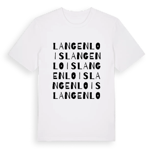Langenlois ordlek t-shirt – ekologisk bomull t-shirt från Pinshirt