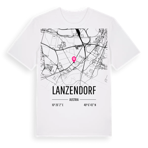 Lanzendorf karta t-shirt – ekologisk bomull t-shirt från Pinshirt