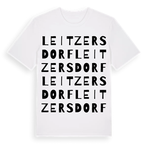 Leitzersdorf ordlek t-shirt – ekologisk bomull t-shirt från Pinshirt