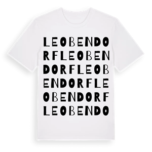 Leobendorf ordlek t-shirt – ekologisk bomull t-shirt från Pinshirt