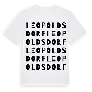 Leopoldsdorf ordlek t-shirt – ekologisk bomull t-shirt från Pinshirt
