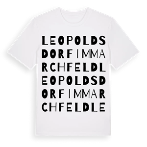 Leopoldsdorf im Marchfeld ordlek t-shirt – ekologisk bomull t-shirt från Pinshirt
