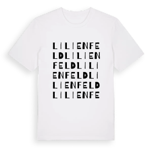 Lilienfeld ordlek t-shirt – ekologisk bomull t-shirt från Pinshirt