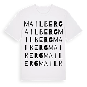 Mailberg ordlek t-shirt – ekologisk bomull t-shirt från Pinshirt