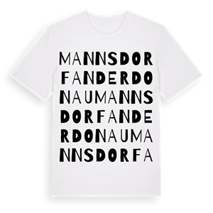 Mannsdorf an der Donau ordlek t-shirt – ekologisk bomull t-shirt från Pinshirt