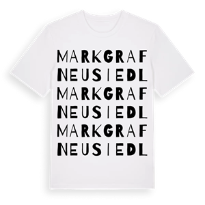 Markgrafneusiedl ordlek t-shirt – ekologisk bomull t-shirt från Pinshirt