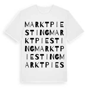 Markt Piesting ordlek t-shirt – ekologisk bomull t-shirt från Pinshirt