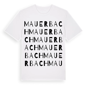 Mauerbach ordlek t-shirt – ekologisk bomull t-shirt från Pinshirt