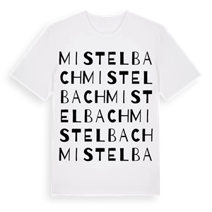 Mistelbach ordlek t-shirt – ekologisk bomull t-shirt från Pinshirt
