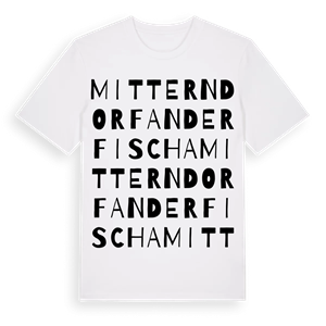 Mitterndorf an der Fischa ordlek t-shirt – ekologisk bomull t-shirt från Pinshirt