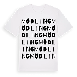 Mödling ordlek t-shirt – ekologisk bomull t-shirt från Pinshirt