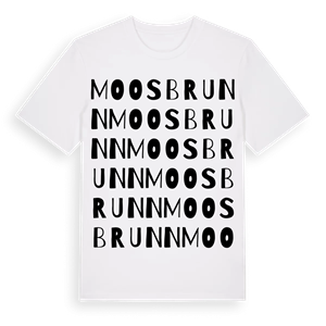 Moosbrunn ordlek t-shirt – ekologisk bomull t-shirt från Pinshirt