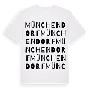 Münchendorf ordlek t-shirt – ekologisk bomull t-shirt från Pinshirt