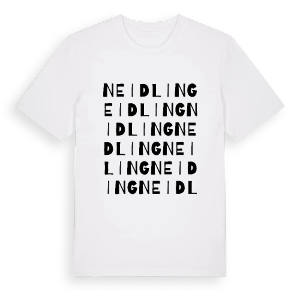 Neidling ordlek t-shirt – ekologisk bomull t-shirt från Pinshirt