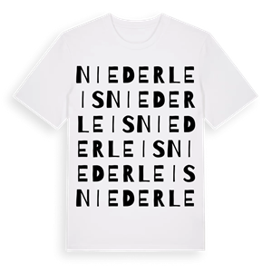 Niederleis ordlek t-shirt – ekologisk bomull t-shirt från Pinshirt
