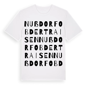 Nußdorf ob der Traisen ordlek t-shirt – ekologisk bomull t-shirt från Pinshirt