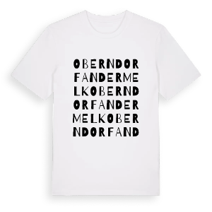 Oberndorf an der Melk ordlek t-shirt – ekologisk bomull t-shirt från Pinshirt