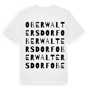 Oberwaltersdorf ordlek t-shirt – ekologisk bomull t-shirt från Pinshirt