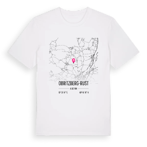 Obritzberg-Rust karta t-shirt – ekologisk bomull t-shirt från Pinshirt