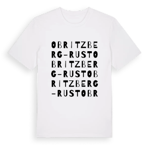 Obritzberg-Rust ordlek t-shirt – ekologisk bomull t-shirt från Pinshirt