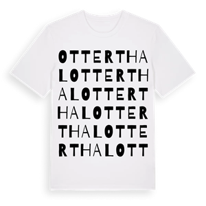Otterthal ordlek t-shirt – ekologisk bomull t-shirt från Pinshirt