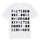 Palterndorf-Dobermannsdorf ordlek t-shirt
