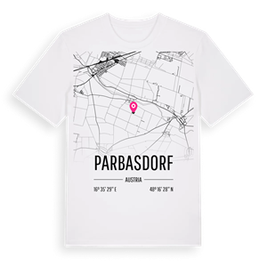 Parbasdorf karta t-shirt – ekologisk bomull t-shirt från Pinshirt