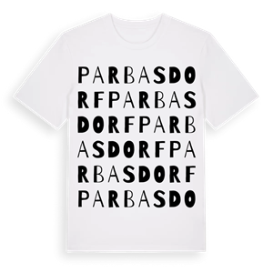 Parbasdorf ordlek t-shirt – ekologisk bomull t-shirt från Pinshirt