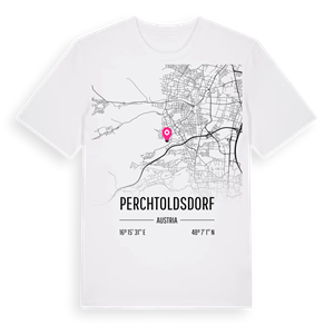 Perchtoldsdorf karta t-shirt – ekologisk bomull t-shirt från Pinshirt