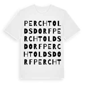Perchtoldsdorf ordlek t-shirt – ekologisk bomull t-shirt från Pinshirt