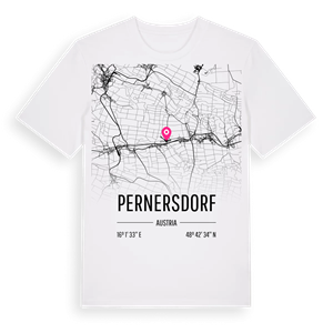 Pernersdorf karta t-shirt – ekologisk bomull t-shirt från Pinshirt