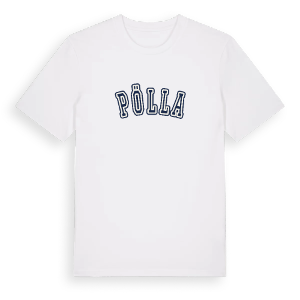 Pölla college t-shirt – ekologisk bomull t-shirt från Pinshirt