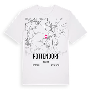 Pottendorf karta t-shirt – ekologisk bomull t-shirt från Pinshirt
